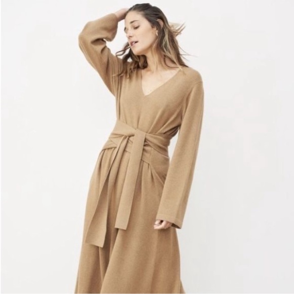 Jenni Kayne Everyday Kate Wool Cashmere Blend Knit Sweater Dress Sz S - Picture 2 of 9